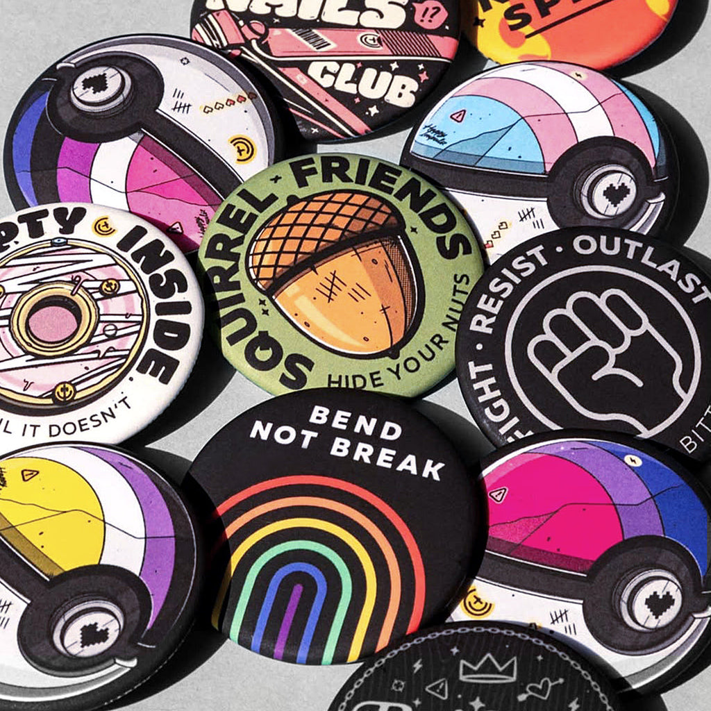 Bisexual Pokeball Button
