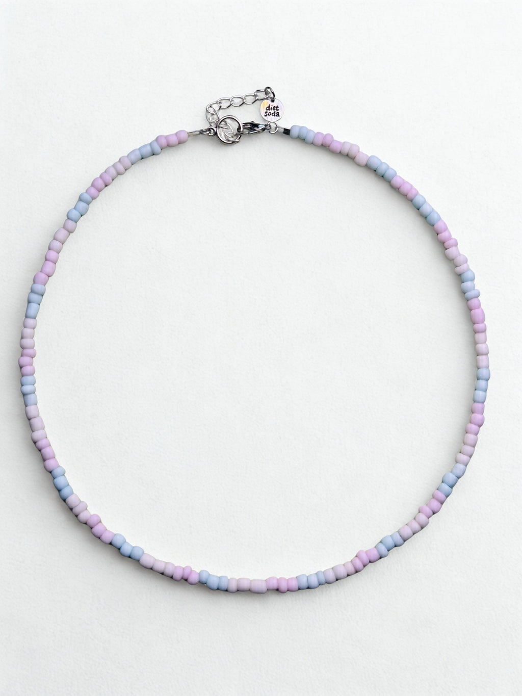 pastel trans pride necklace