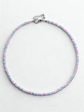 pastel trans pride necklace