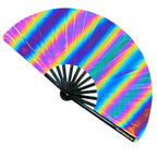 Eclipse Reflective Rainbow Fan