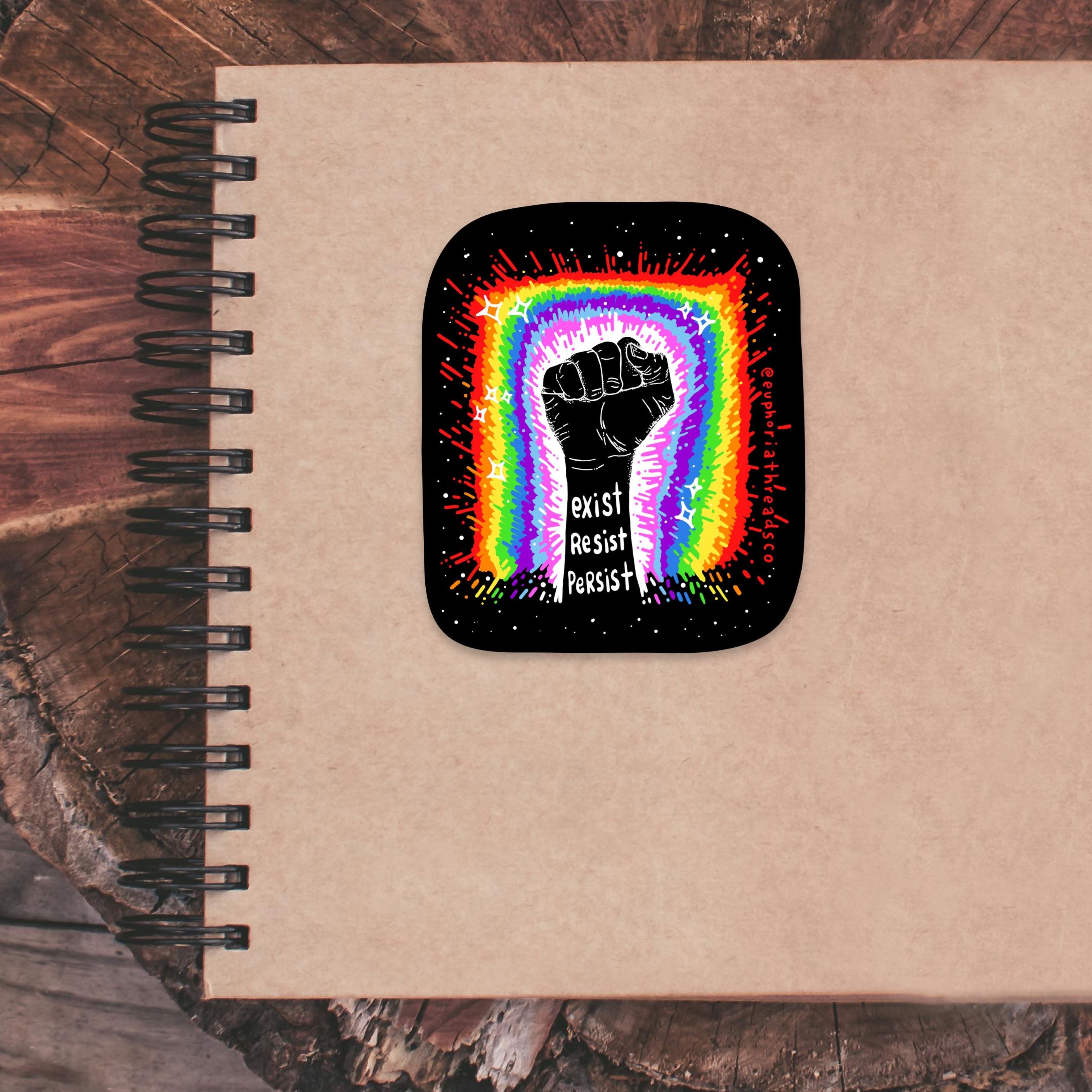 Exist. Resist. Persist. Sticker