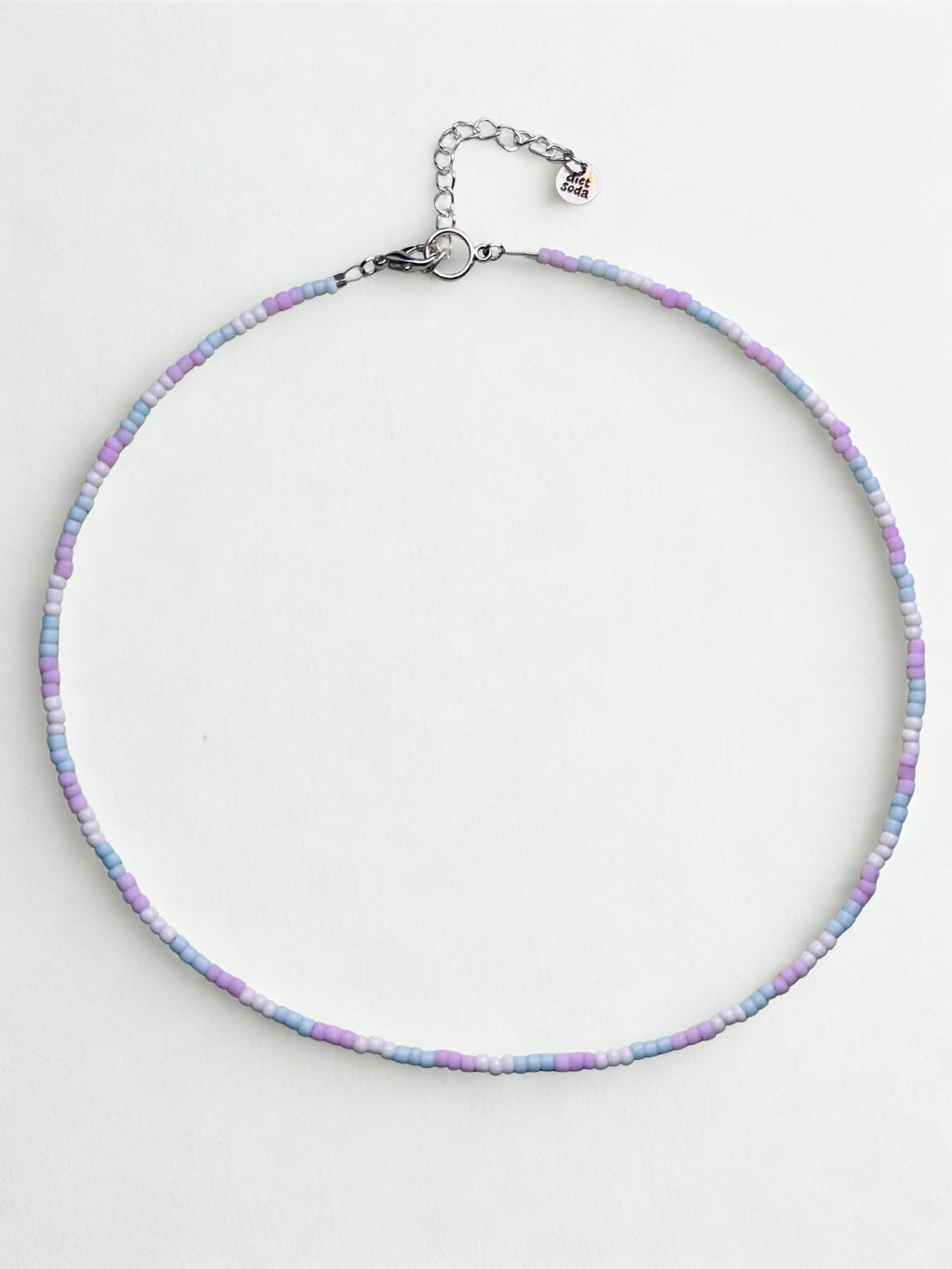 pastel trans pride necklace
