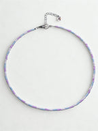 pastel trans pride necklace