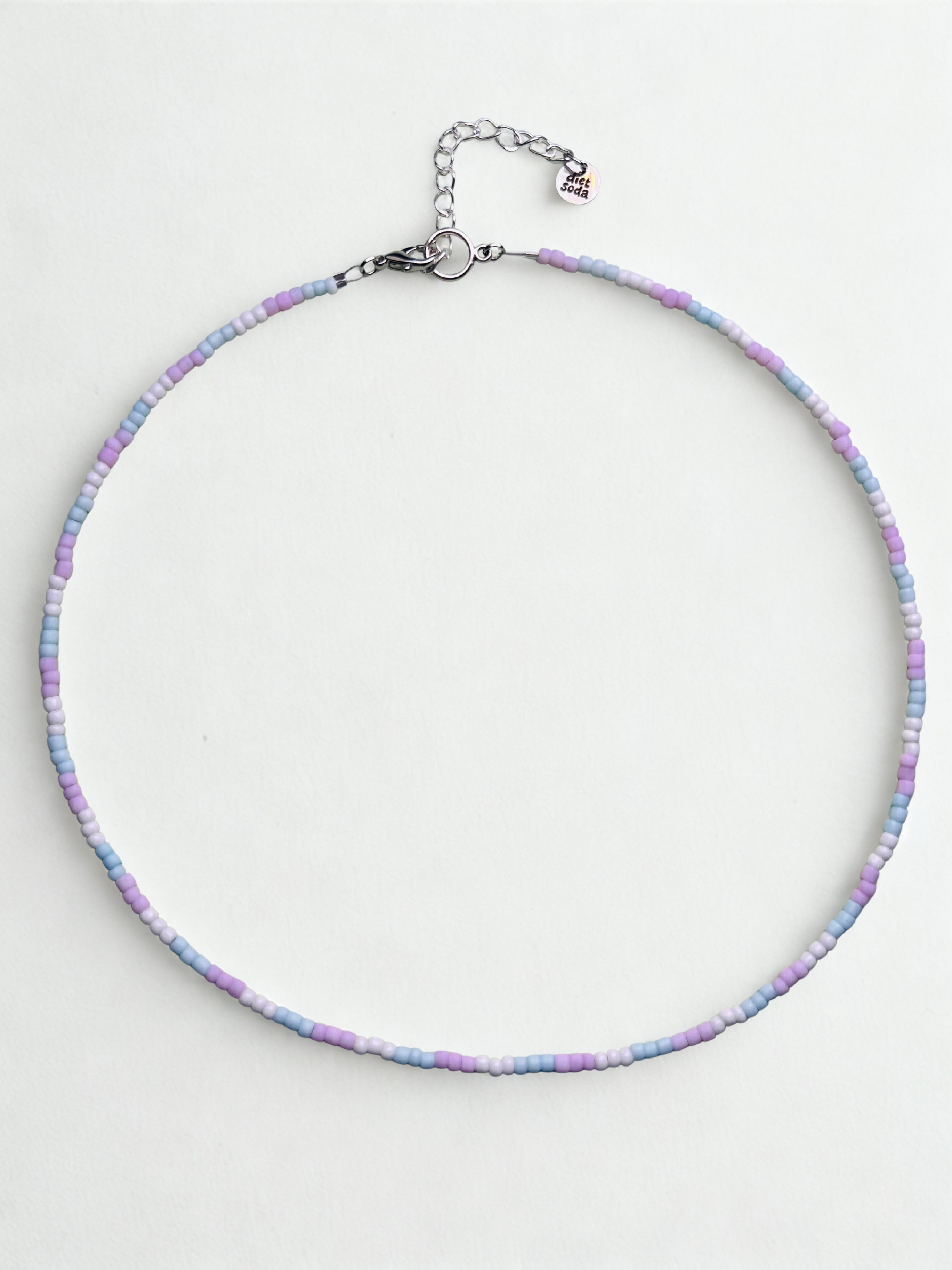 pastel trans pride necklace