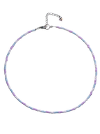 pastel trans pride necklace