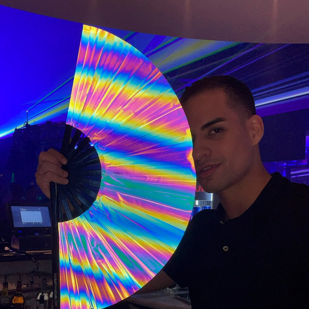 Fan Led Lgbt Eclipse Reflective Rainbow Fan – LGBTQ Outpost