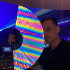 Eclipse Reflective Rainbow Fan