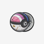 Genderfluid Pokeball Button