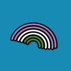 Genderqueer Rainbow Pride Sticker