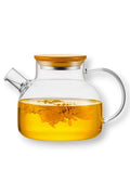 Large Glass Teapot for Loose Leaf Tea with Lid | 33 oz Heat-Resistant Brewing Teapot