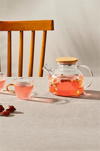 Large Glass Teapot for Loose Leaf Tea with Lid | 33 oz Heat-Resistant Brewing Teapot