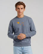 the map - embroidered sweatshirt | State Gun Violence Visualized