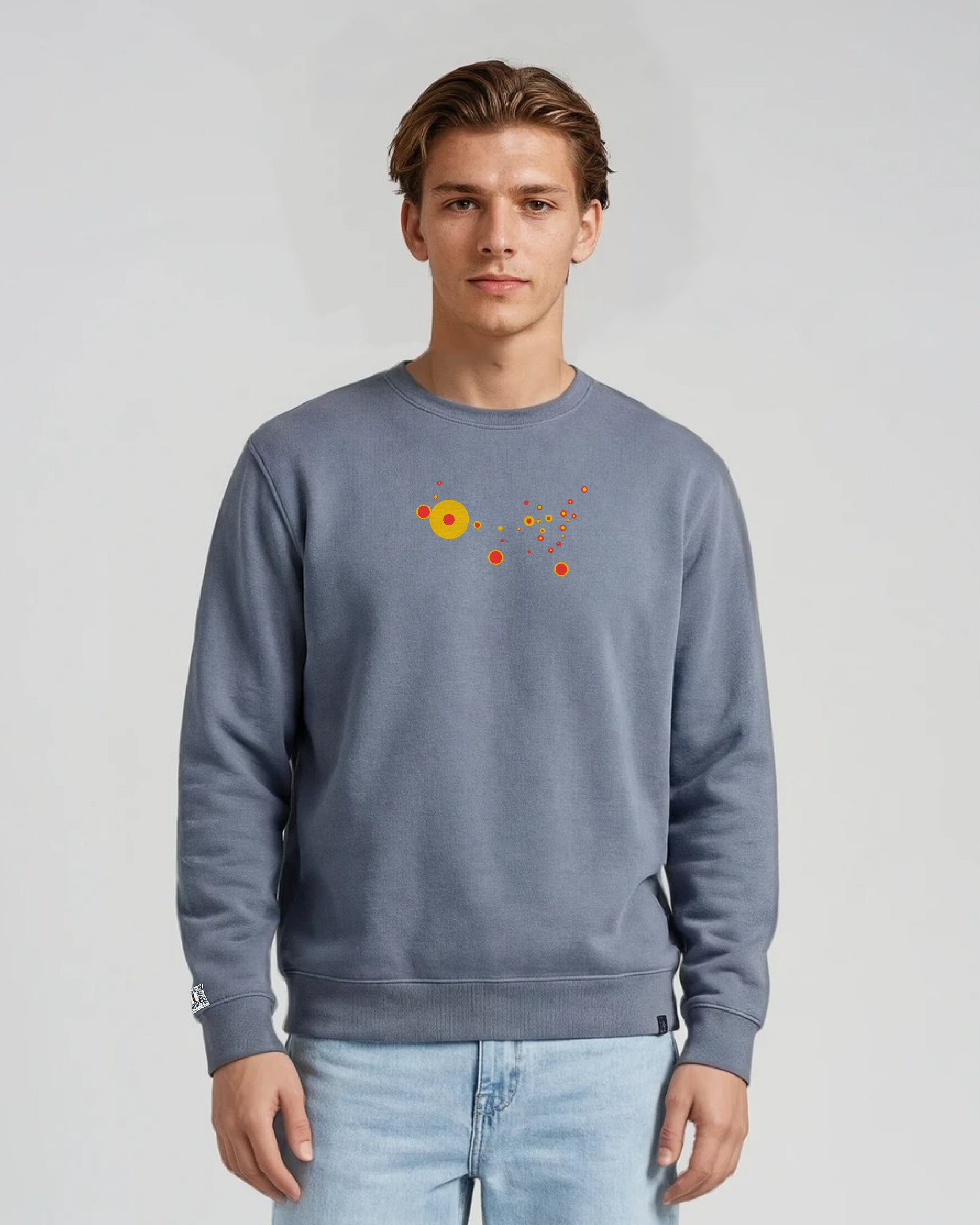 the map - embroidered sweatshirt | State Gun Violence Visualized