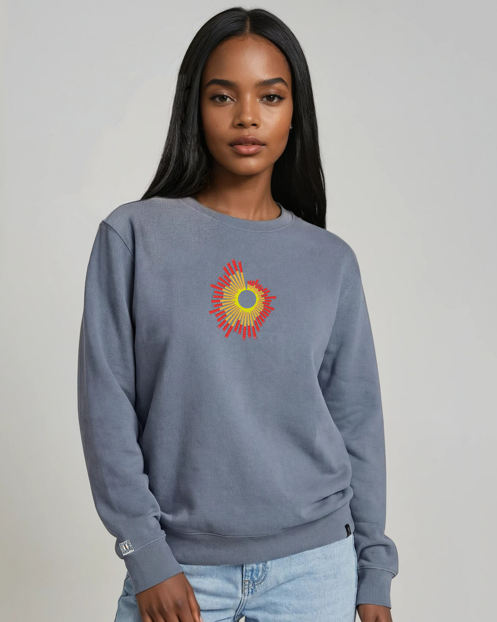 the surge - embroidered sweatshirt | Natural Disasters Visualized