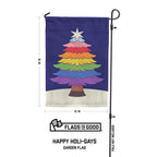 Happy Holigays Garden Flag
