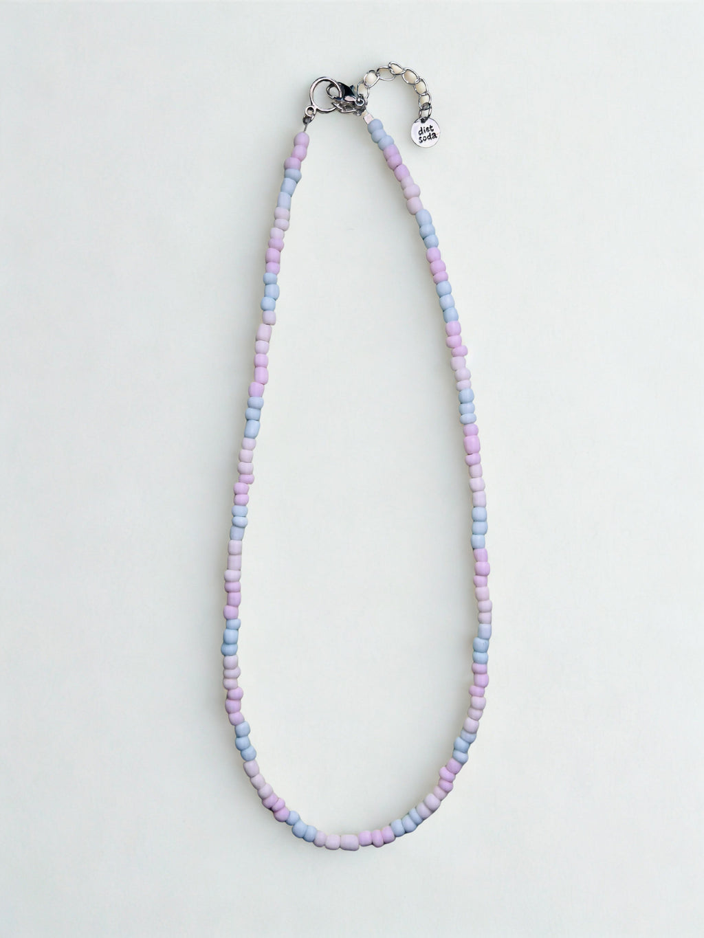 pastel trans pride necklace