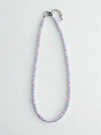 pastel trans pride necklace