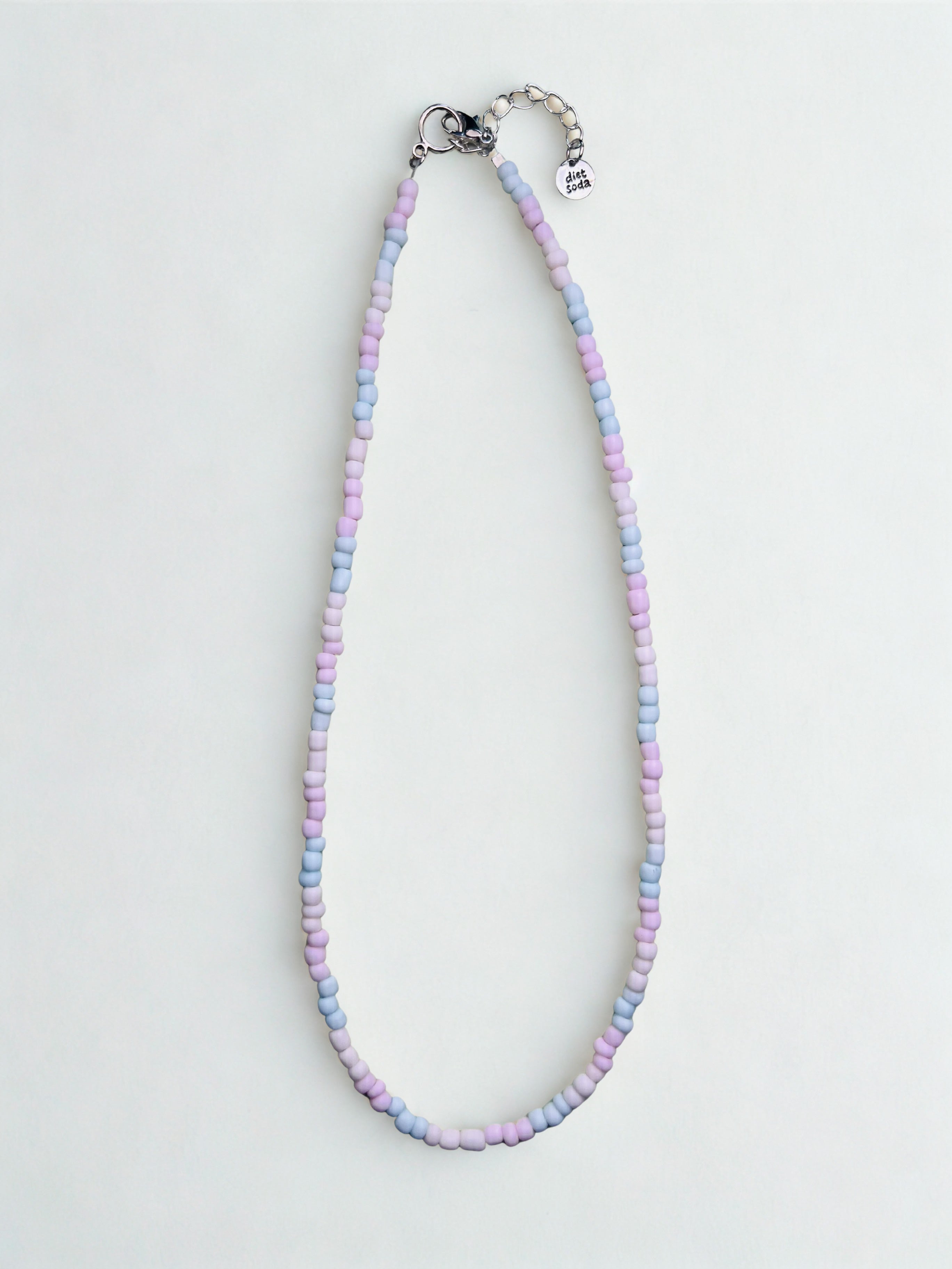 pastel trans pride necklace