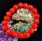 🔥 Wicked Glam Fire Energy Bracelet – Orange Howlite Power Statement 🔥