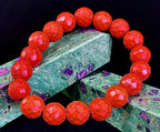 🔥 Wicked Glam Fire Energy Bracelet – Orange Howlite Power Statement 🔥