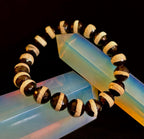 Tibetan Agate Protection Bracelet – Faceted Energy Beads (8mm / 10mm)