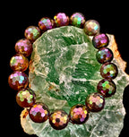 Wicked Glam Disco Ball Prism Bracelet – Mystic Gray Agate (12mm)