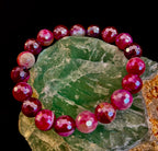 Fuchsia Prism Power Bracelet – Mystic Banded Agate (3 bead size options!)