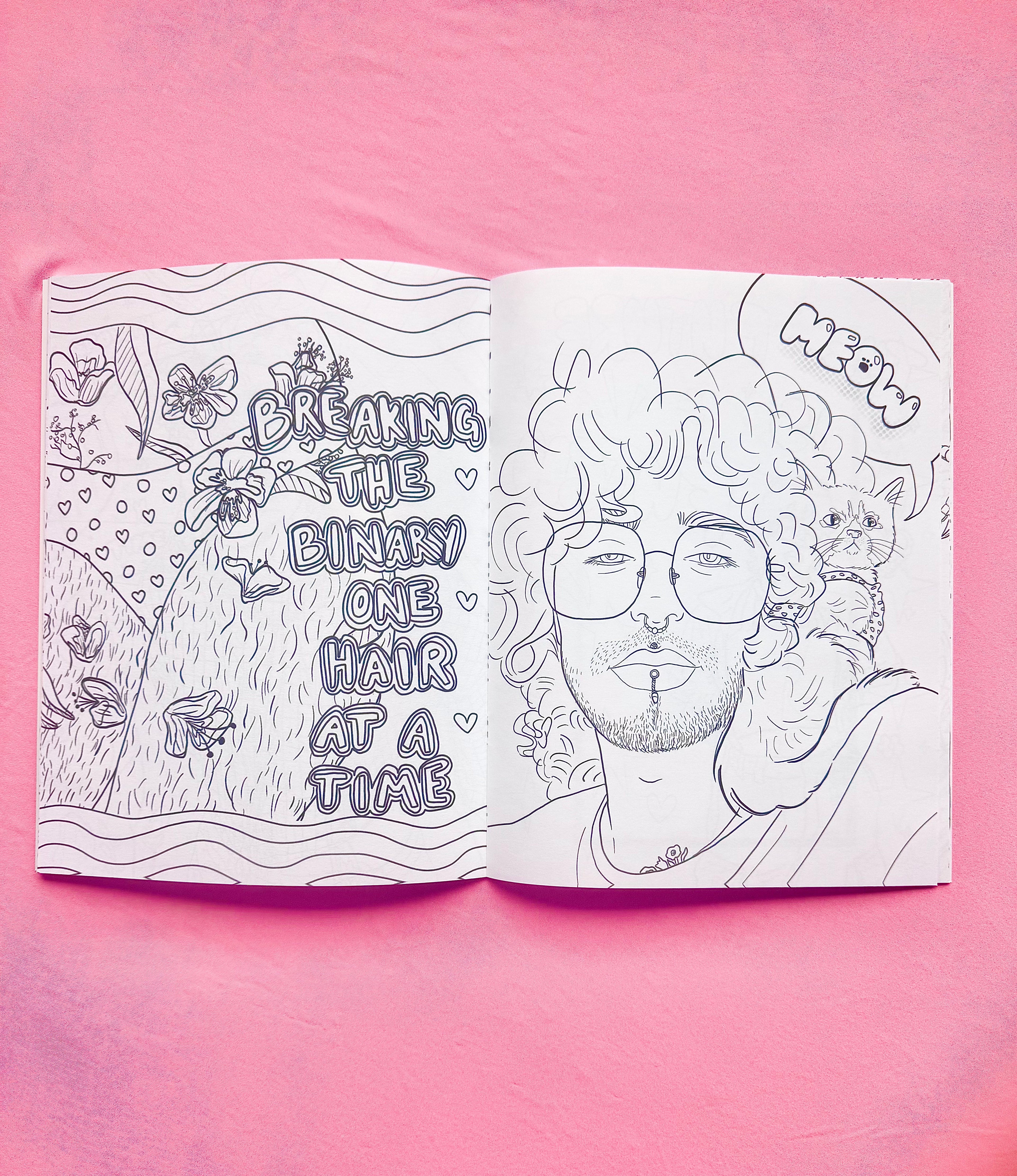Soft Boys, Trans-Masculine Coloring Book