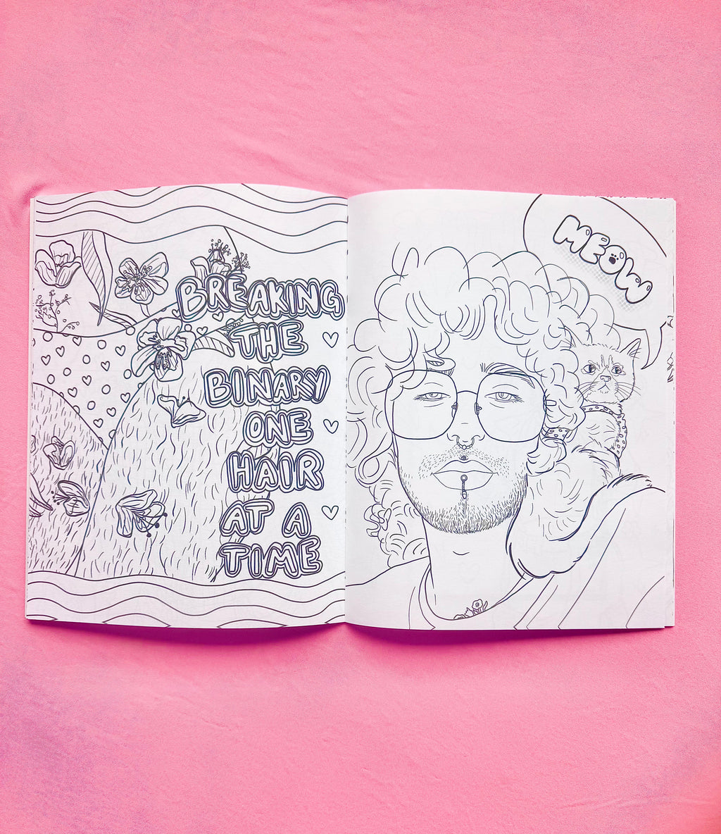 Soft Boys, Trans-Masculine Coloring Book (DIGITAL DOWNLOAD)