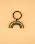 Rainbow Enamel Keychain