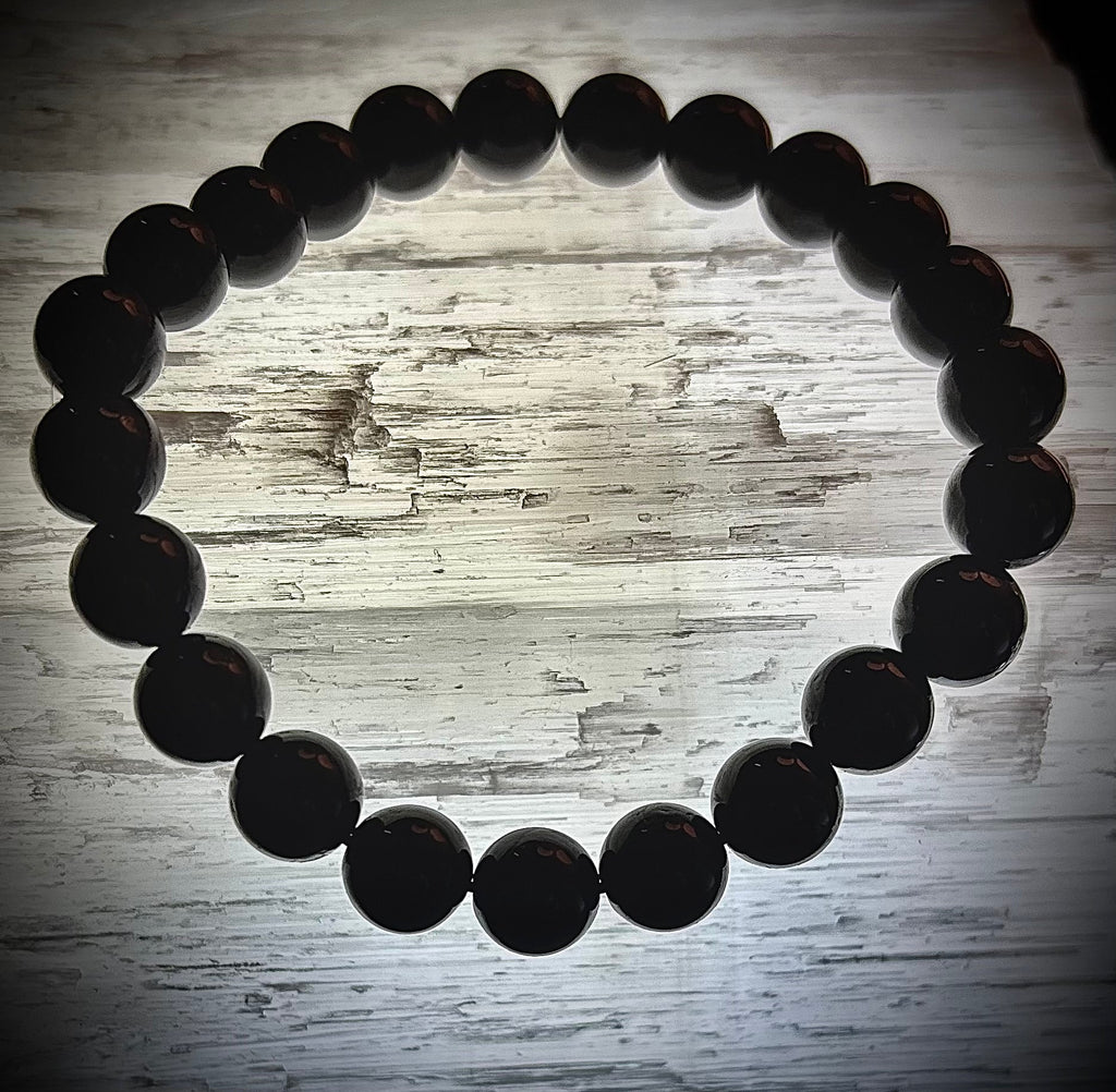 Jet Bracelet – Energy Cleanser, Emotional Healer & Lightweight Protection (Medium Wrists)