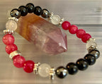New Beginnings Energy Bracelet – Lepidolite, Hematite, Black Tourmaline & Moonstone
