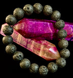 Grounded Energy Lava Rock Bracelet – Strength • Stability • Protection (10mm, Small Wrists)