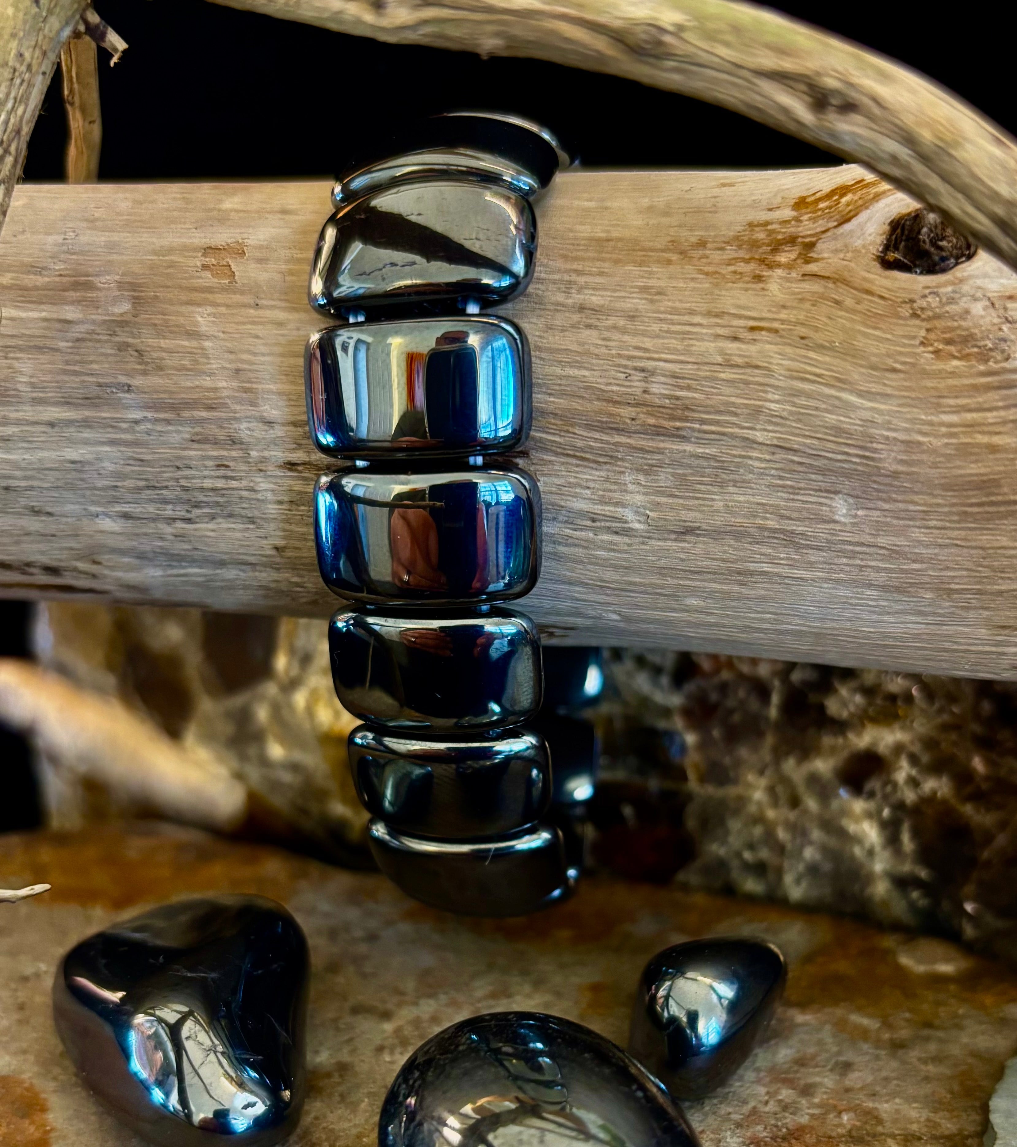 ⚡ Titan Strength Elliptical Bracelet — Grounded Confidence Energy (Larger Wrists)