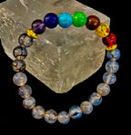 Dragon Vein Agate 7-Chakra Balance Bracelet – Protection, Strength & Energy Flow