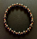 Men’s Copper & Hematite Bracelet – Grounding, Strength & Energy Balance (Large Wrists)