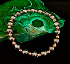 Men’s Copper & Hematite Bracelet – Grounding, Strength & Energy Balance (Large Wrists)