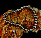 Men’s Copper & Hematite Bracelet – Grounding, Strength & Energy Balance (Large Wrists)