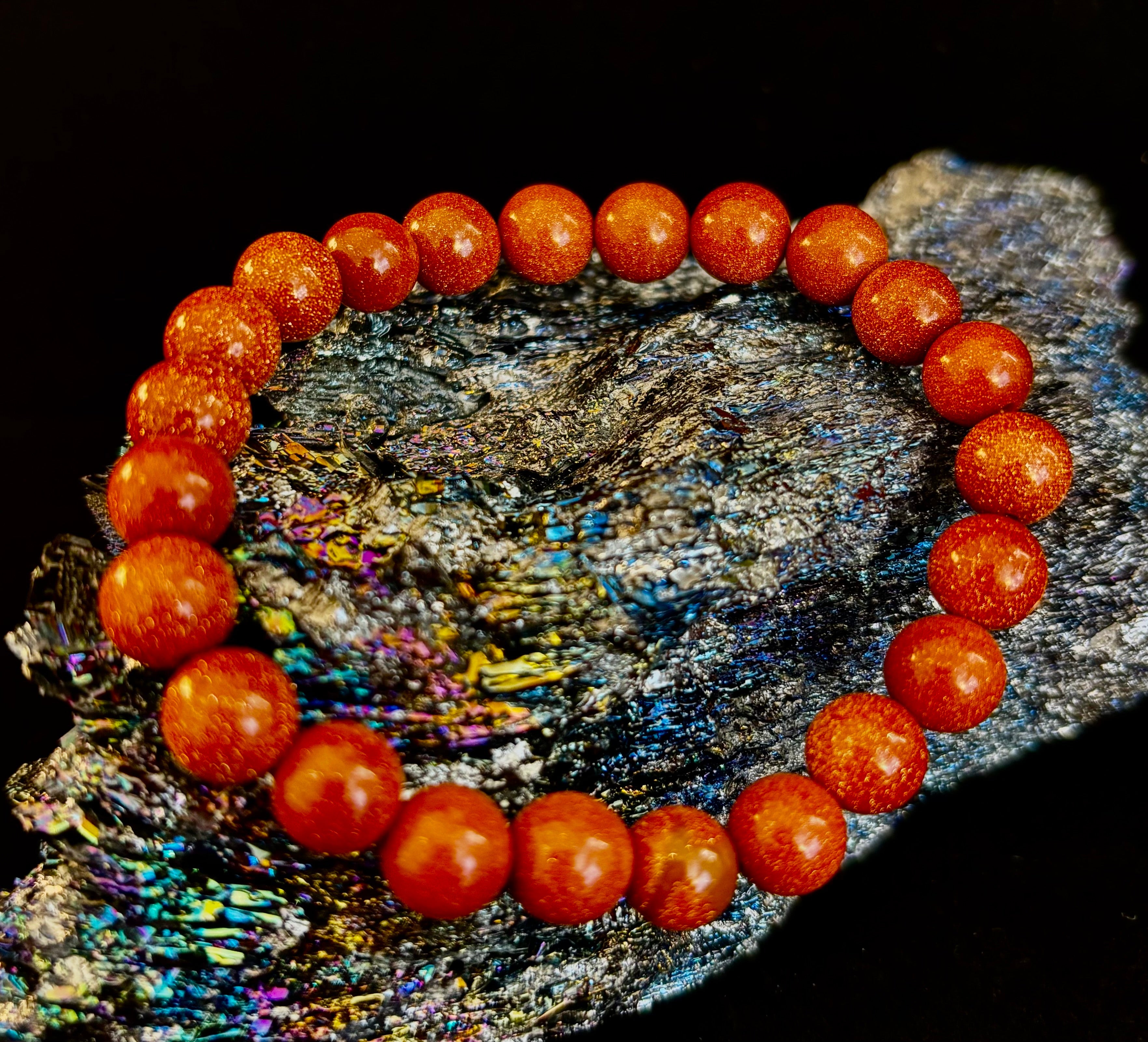Goldstone Beaded Bracelet – Confidence, Ambition & Positive Energy