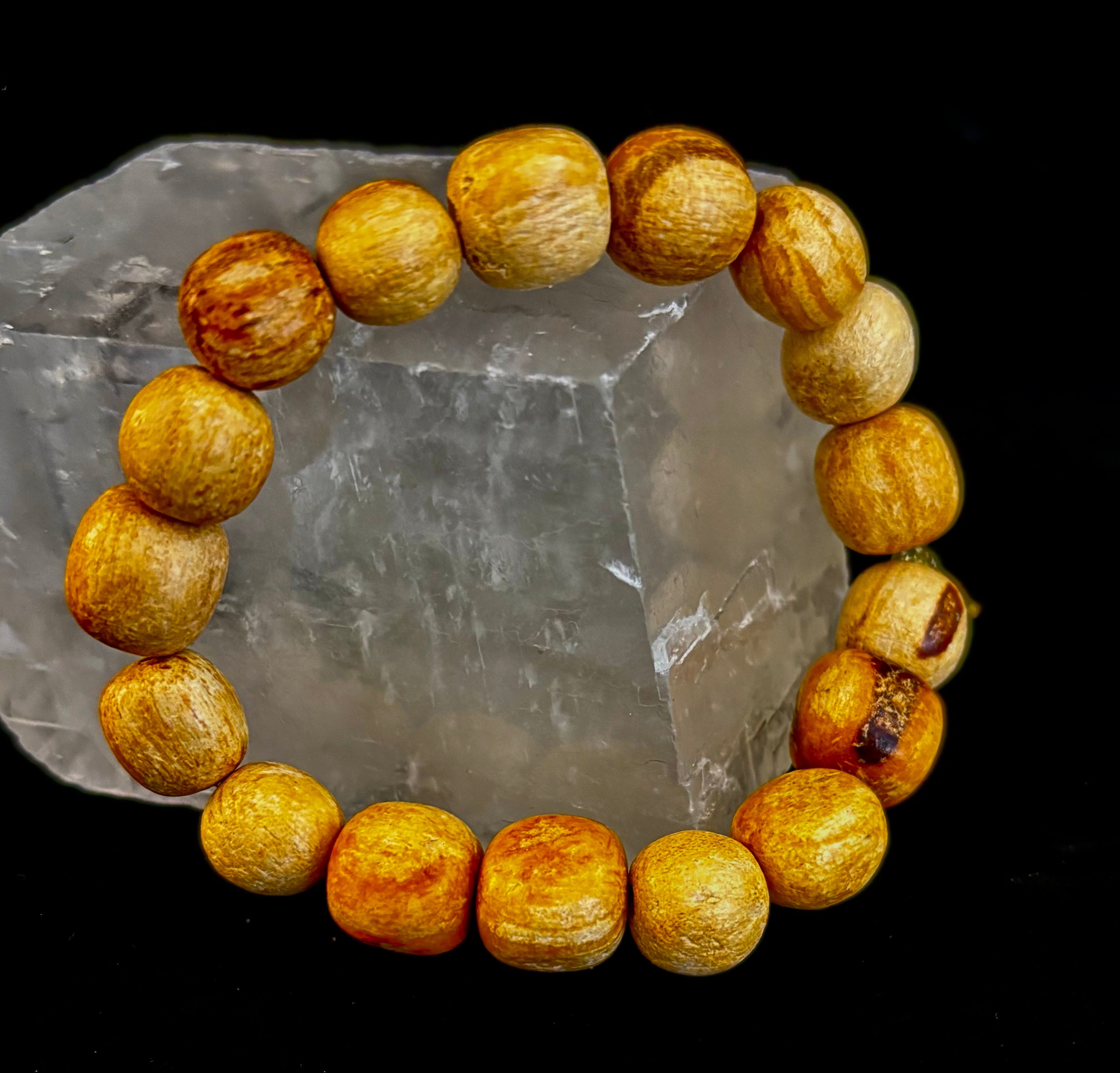 Palo Santo Beaded Bracelet – Cleansing Energy, Calm & Grounded Balance
