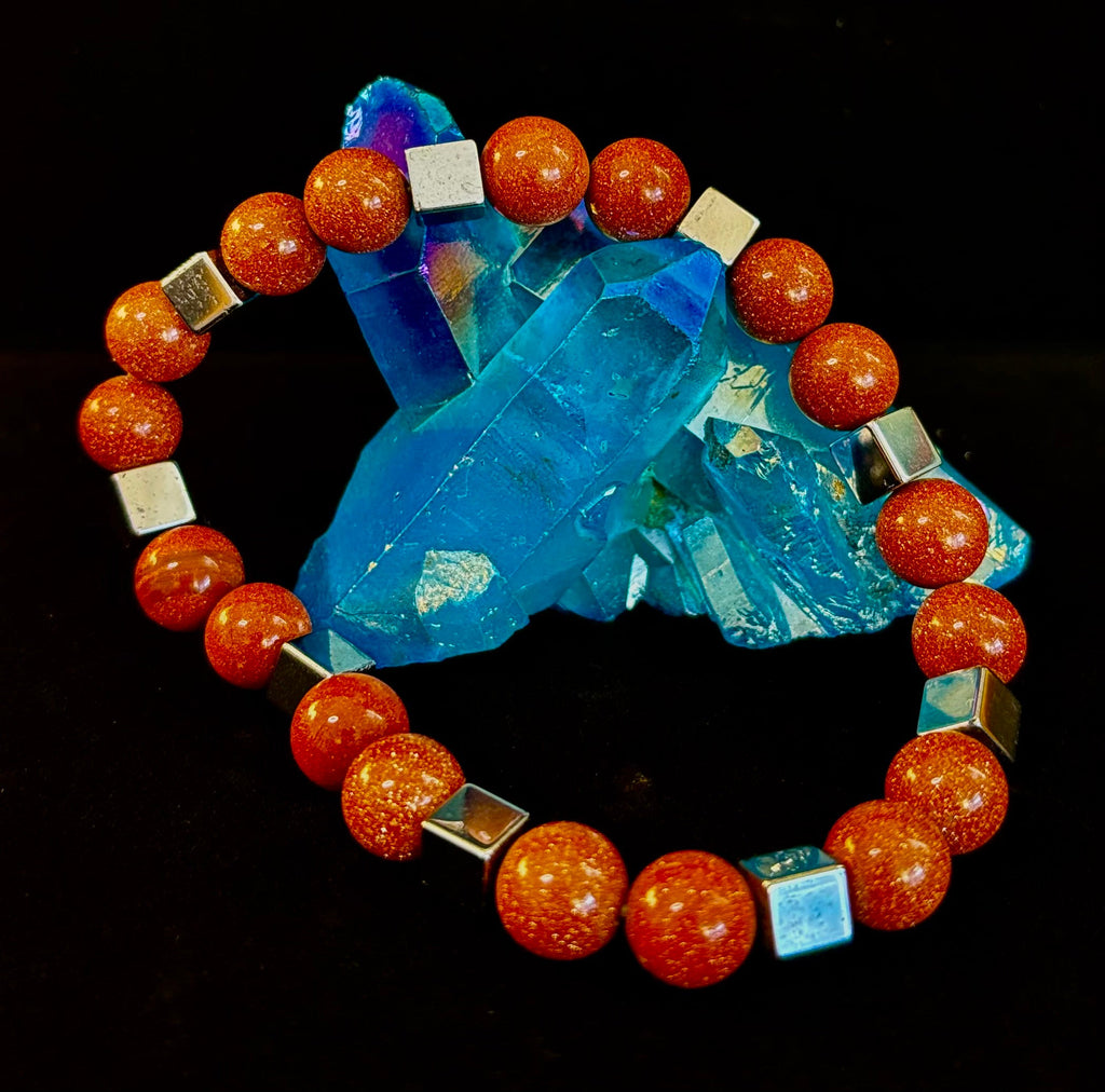 Radiant Energy Goldstone Power Bracelet — Extra-Large Fit