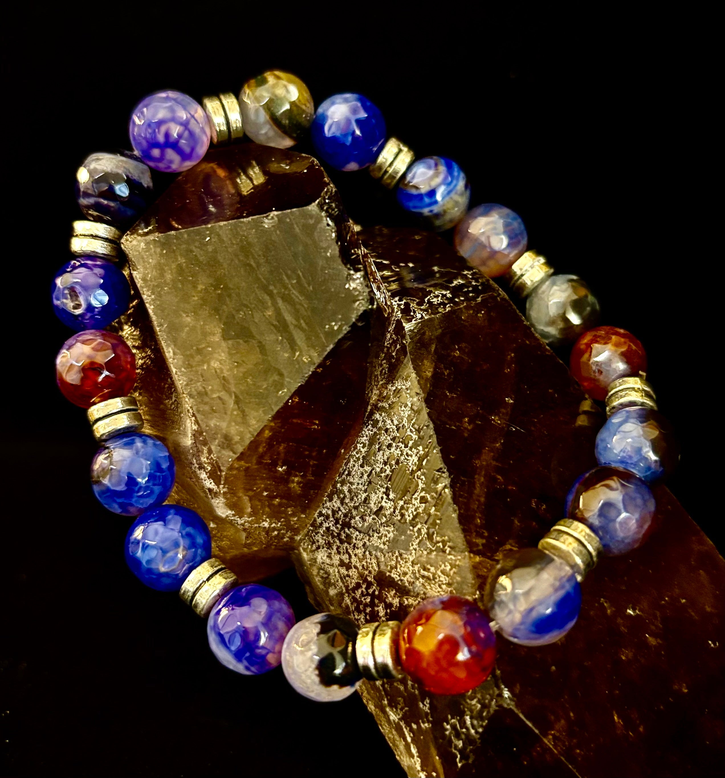 Puerto Vallarta Handmade Crystal Bracelet – Multi-Stone Energy Bracelet (8")