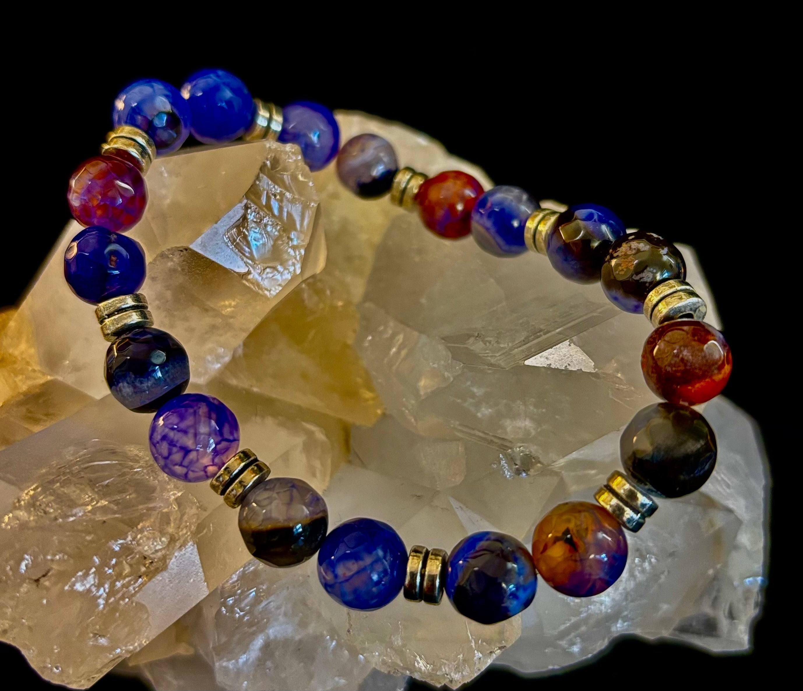 Puerto Vallarta Handmade Crystal Bracelet – Multi-Stone Energy Bracelet (8")