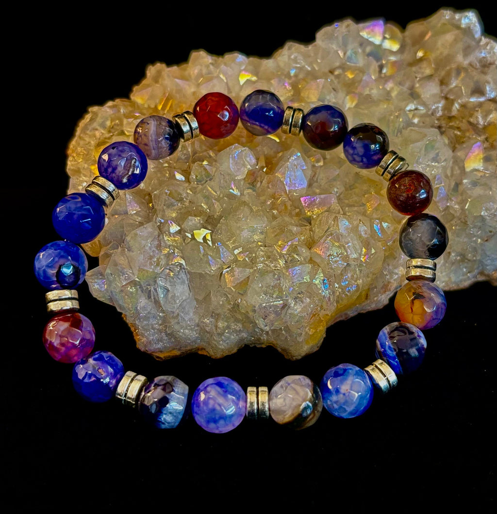 Puerto Vallarta Handmade Crystal Bracelet – Multi-Stone Energy Bracelet (8")