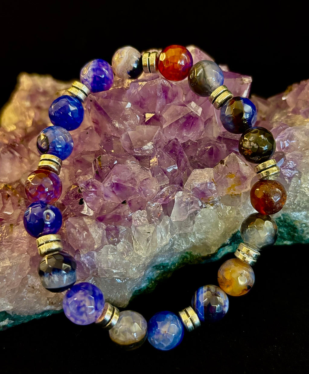 Puerto Vallarta Handmade Crystal Bracelet – Multi-Stone Energy Bracelet (8")