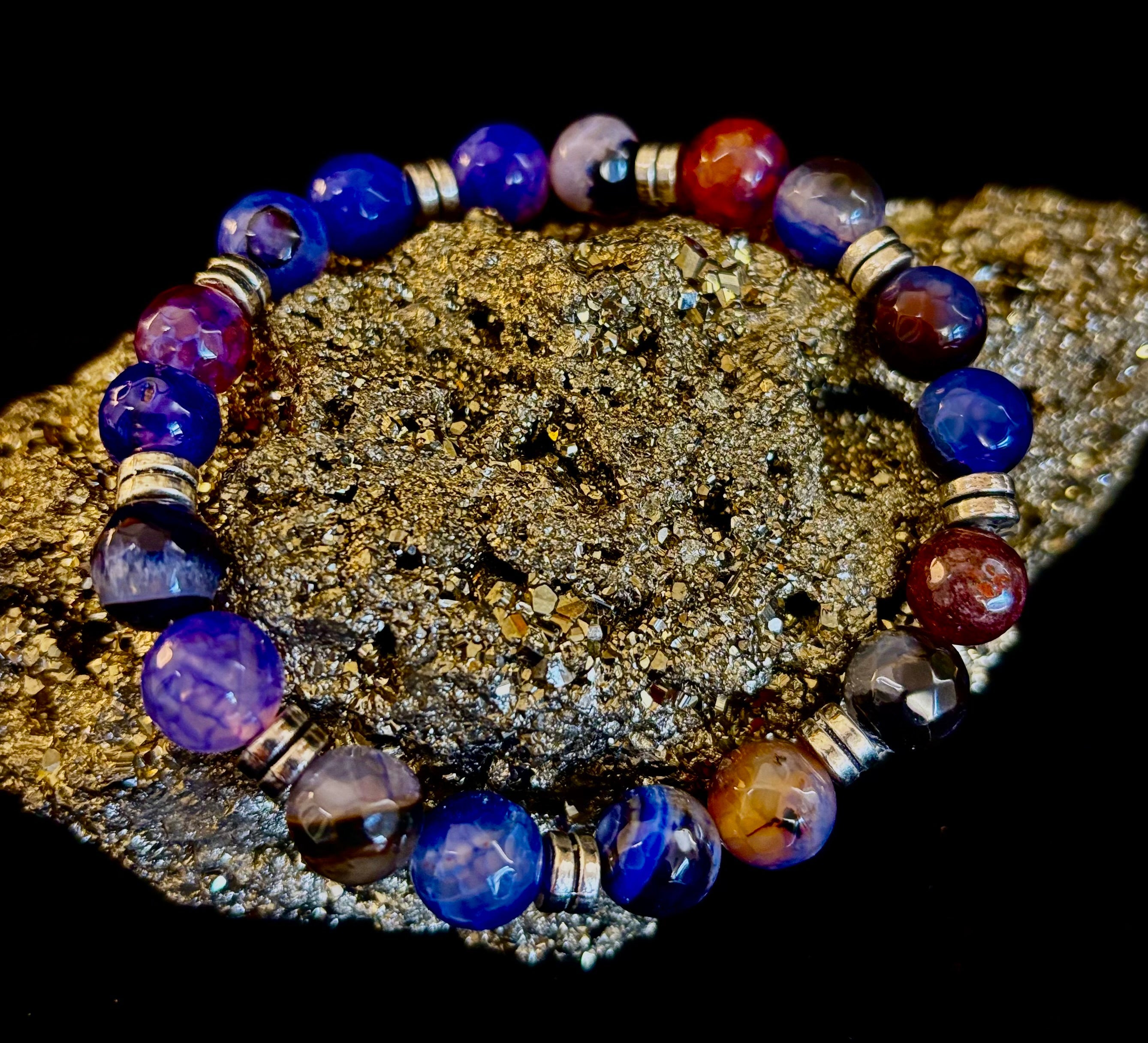 Puerto Vallarta Handmade Crystal Bracelet – Multi-Stone Energy Bracelet (8")