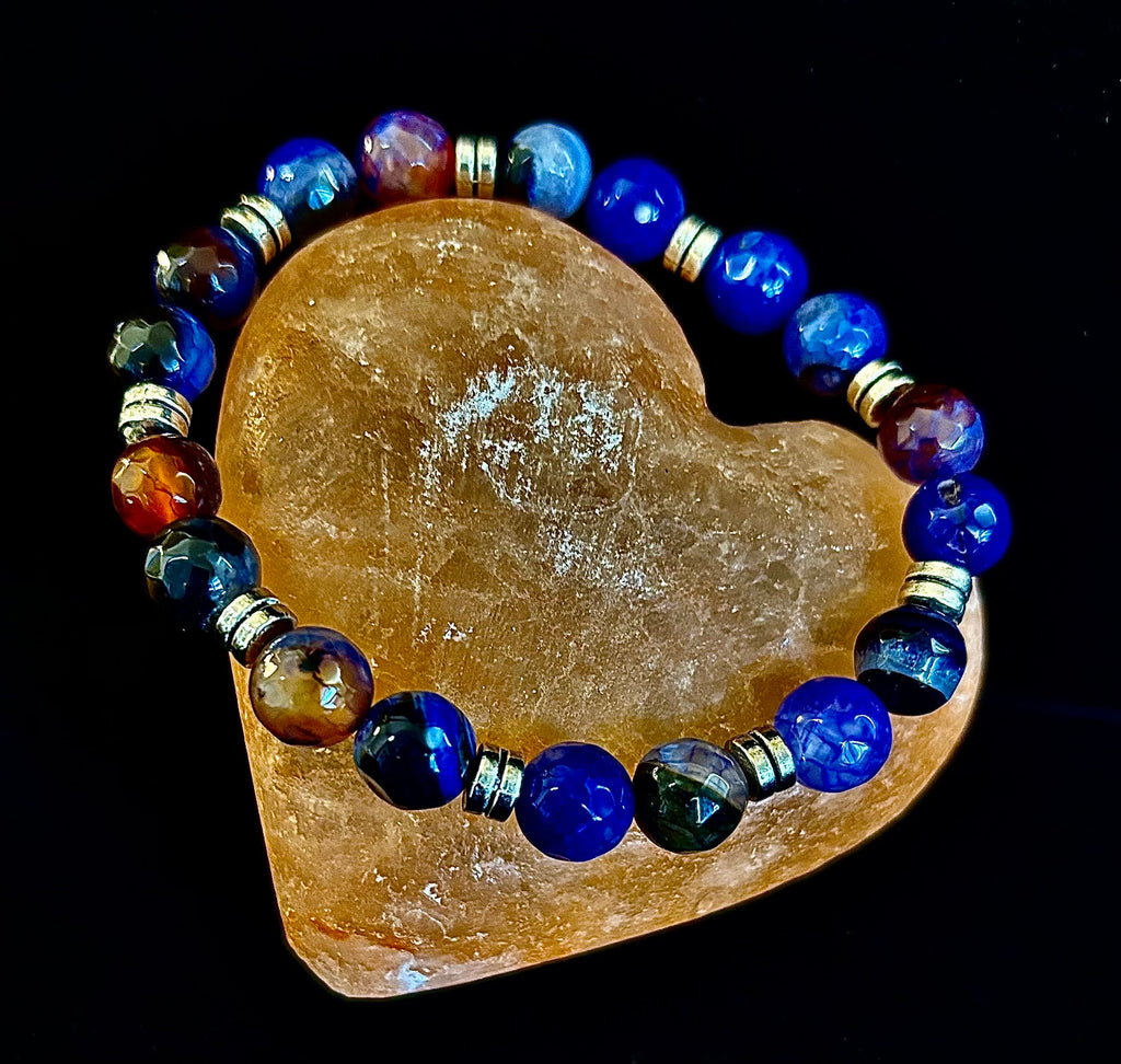 Puerto Vallarta Handmade Crystal Bracelet – Multi-Stone Energy Bracelet (8")