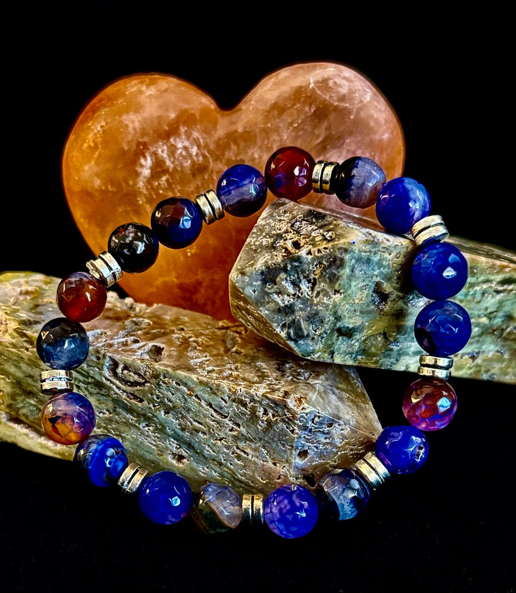 Puerto Vallarta Handmade Crystal Bracelet – Multi-Stone Energy Bracelet (8")