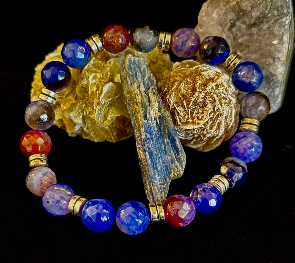 Puerto Vallarta Handmade Crystal Bracelet – Multi-Stone Energy Bracelet (8")