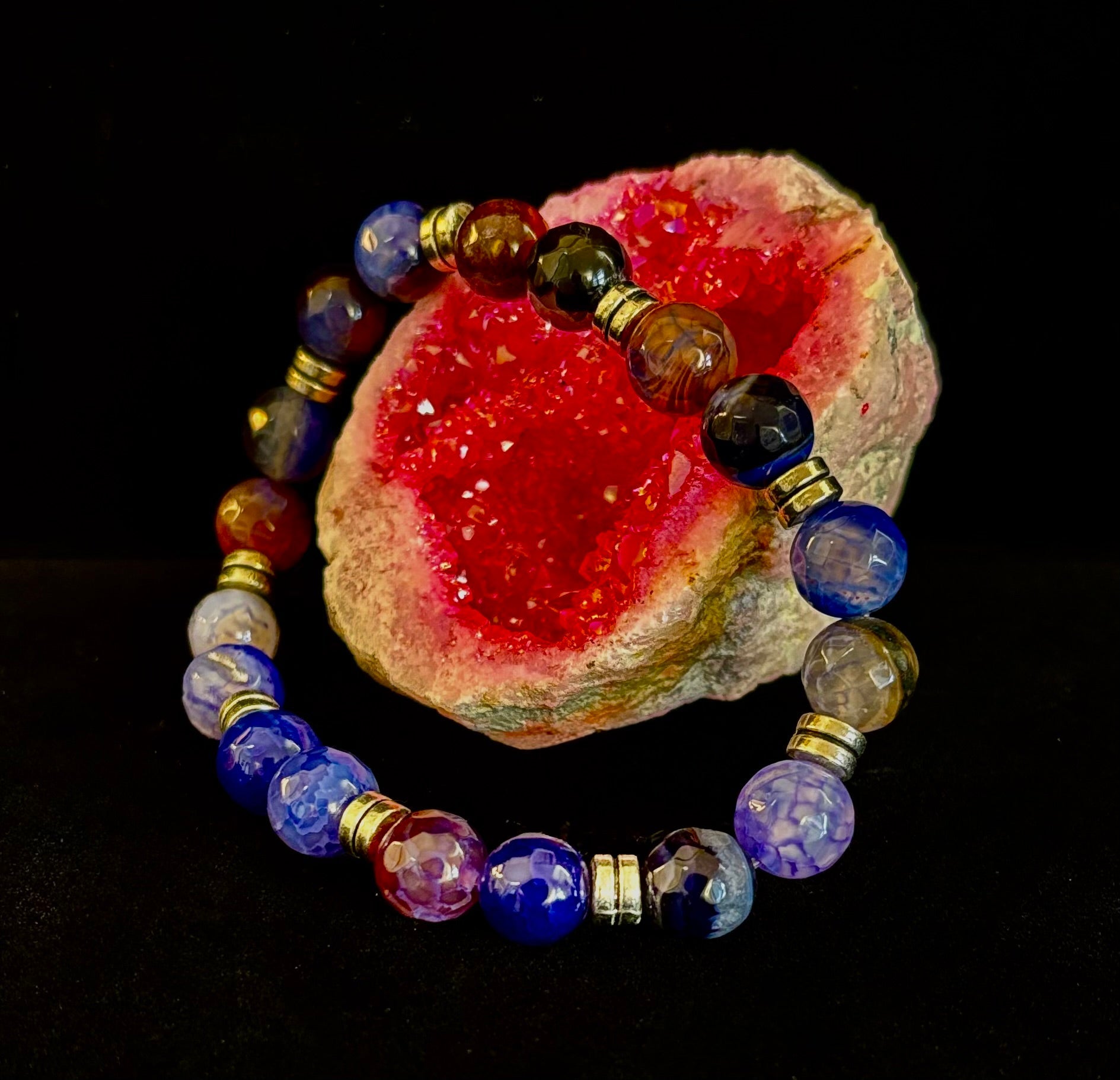 Puerto Vallarta Handmade Crystal Bracelet – Multi-Stone Energy Bracelet (8")